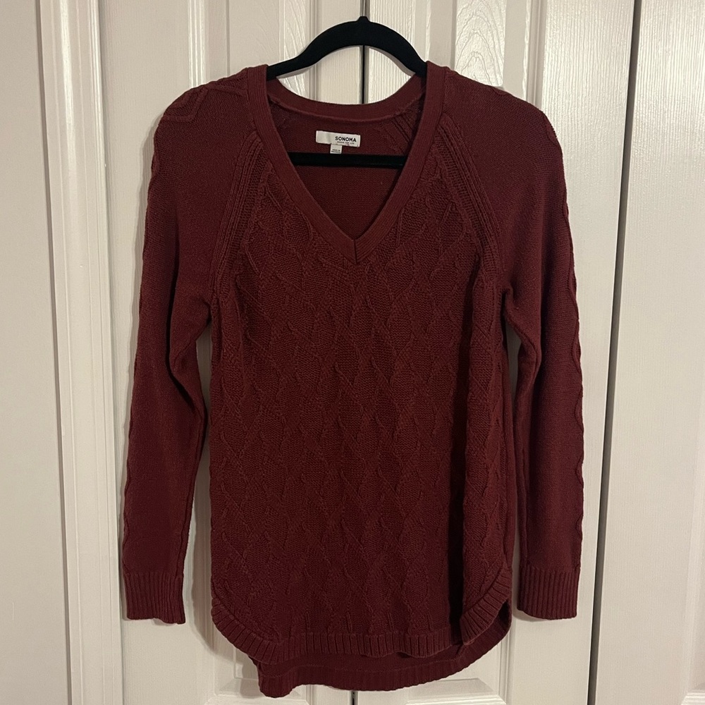 Sonoma Maroon Sweater